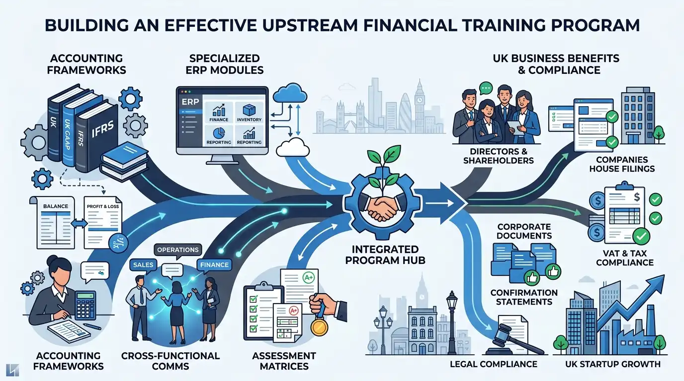 What Key Components Drive Effective Upstream Financial Training Programs?