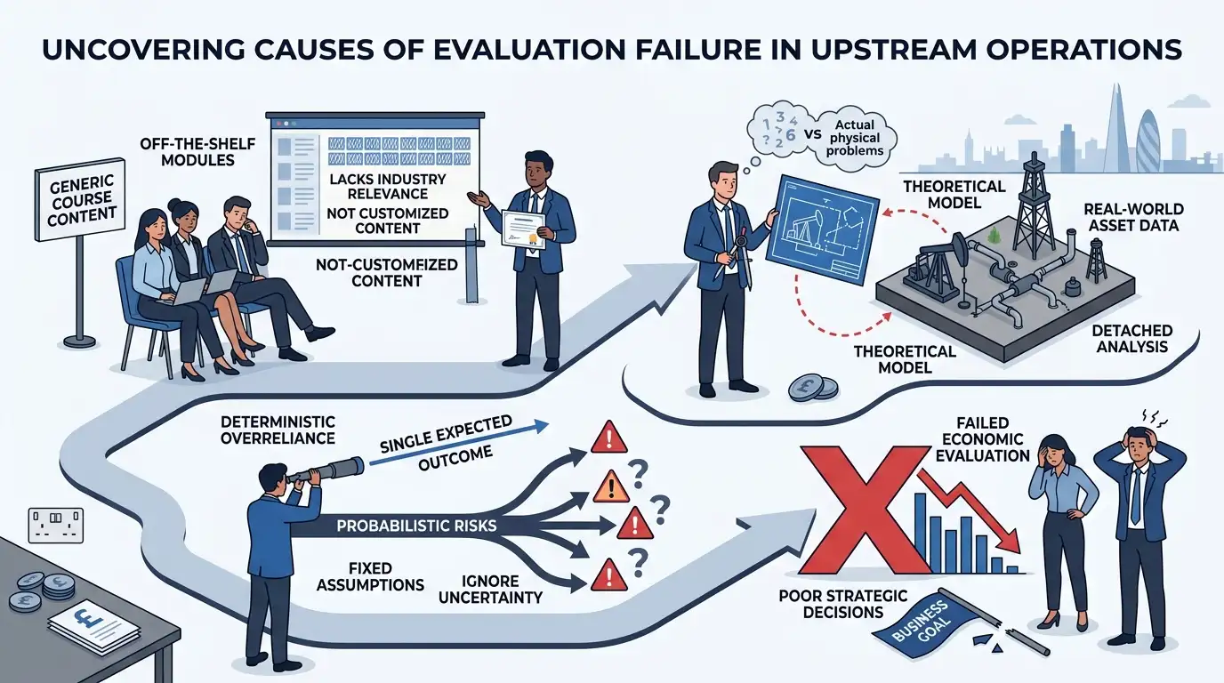 What Common Problems and Misconceptions Undermine Upstream Training and Economic Analysis?