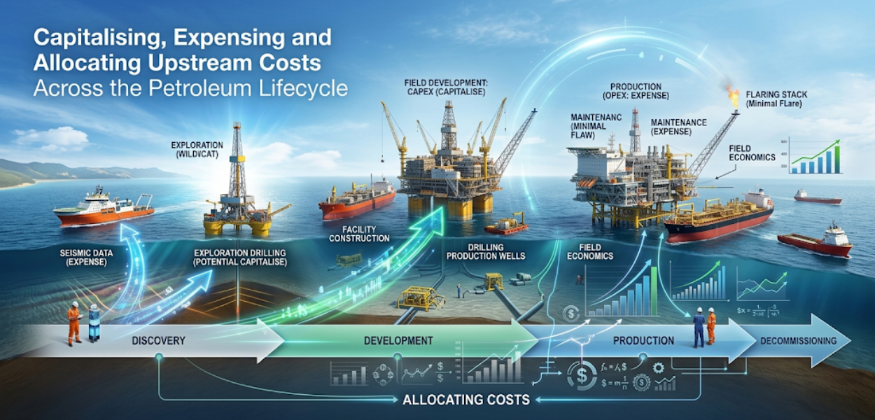 Capitalising, Expensing and Allocating Upstream Costs Across the Petroleum Lifecycle