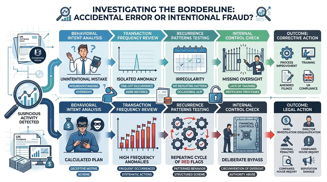 What Methods Separate Accidental Accounting Errors From Intentful Vendor Fraud?